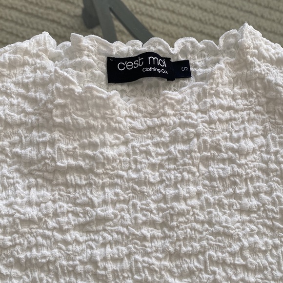 Cute textured stretchy top - Picture 2 of 5